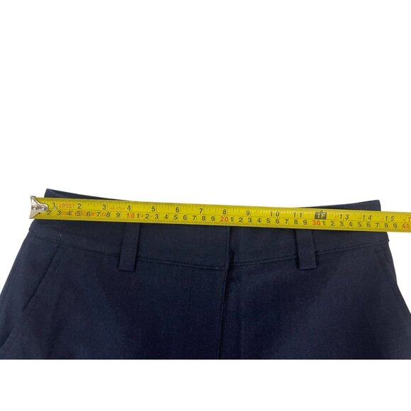 Boden Womens Pants UK 10 US 6 Navy Blue Barrel Leg Flannel Trousers R0168 NWT - Picture 13 of 16